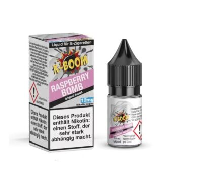 K-Boom Liquid 10ml Raspberry Bomb 6mg