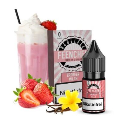 Nebelfee Nikotinsalz Liquid 10ml Erdbeermilch 0mg
