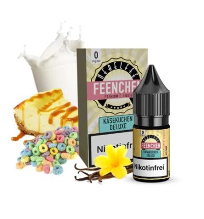 Nebelfee Nikotinsalz Liquid 10ml Käsekuchen Deluxe 0mg
