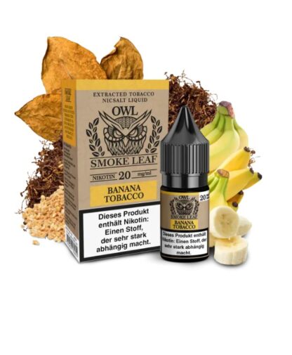 OWL Smoke Leaf Nikotinsalz Liquid 10ml Banana Tobacco
