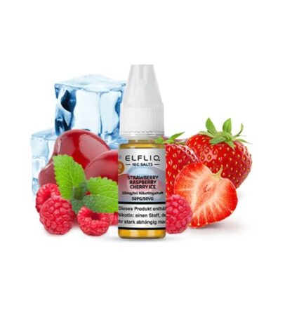 ELFLIQ Nikotinsalz Liquid 10ml Strawberry Raspberry Cherry Ice