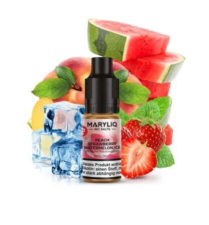 Maryliq Nikotinsalz Liquid 10ml Peach Strawberry Watermelon Ice