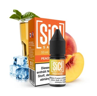 SIC! Nikotinsalz Liquid 10ml Peach Tea Ice