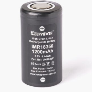 Keeppower IMR18350 Li-Ion 3,7V 1200mAh Akku (15A) 2Stk.