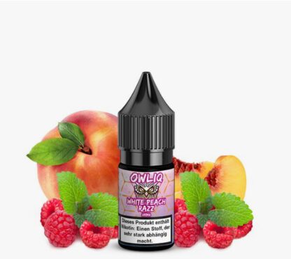 OWLIQ Overdosed Nikotinsalz Liquid 10ml White Peach Razz