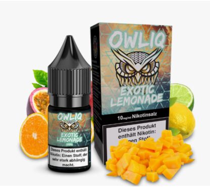 OWLIQ Overdosed Nikotinsalz Liquid 10ml Exotic Lemonade