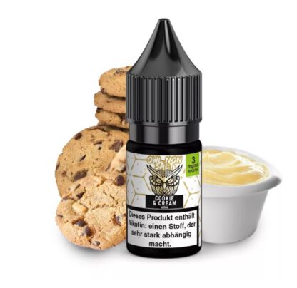 OWL Non Salt Liquid 10ml Cookie & Cream