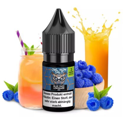 OWL Non Salt Liquid 10ml Blue Razz Lemonade