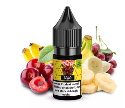 OWL Non Salt Liquid 10ml Kirsch Banane