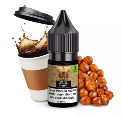 OWL Non Salt Liquid 10ml Coffee Hazelnut Caramel